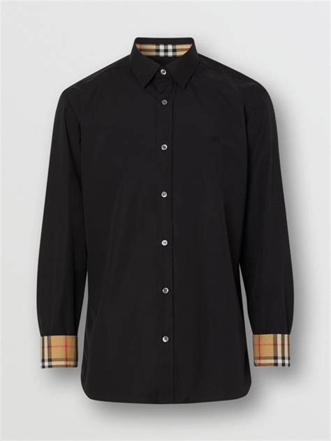 black and grey burberry shirt|Burberry black shirt price.